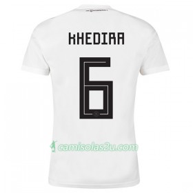 Camisolas de Futebol Alemanha Khedira 6 Equipamento Principal Copa do Mundo 2018 Manga Curta
